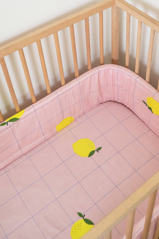 Lemon Squeezy Cot Fitted Sheet