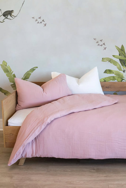 Dusty Pink Muslin Duvet